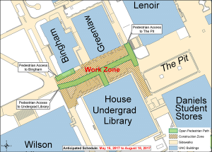 Project Work Zone and Pedestrian Detours