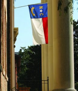 North Carolina flag on South Building