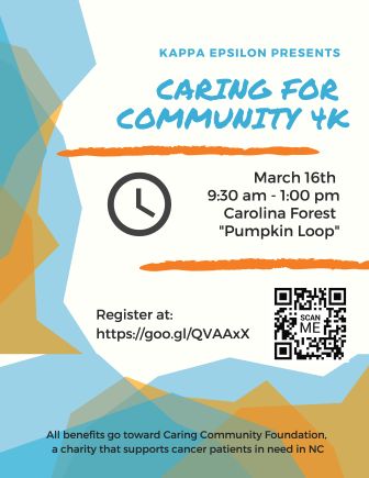 Flyer for Caring for Community 4K