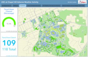 A new Adverse Weather Dashboard will provide management with campus conditions in real time
