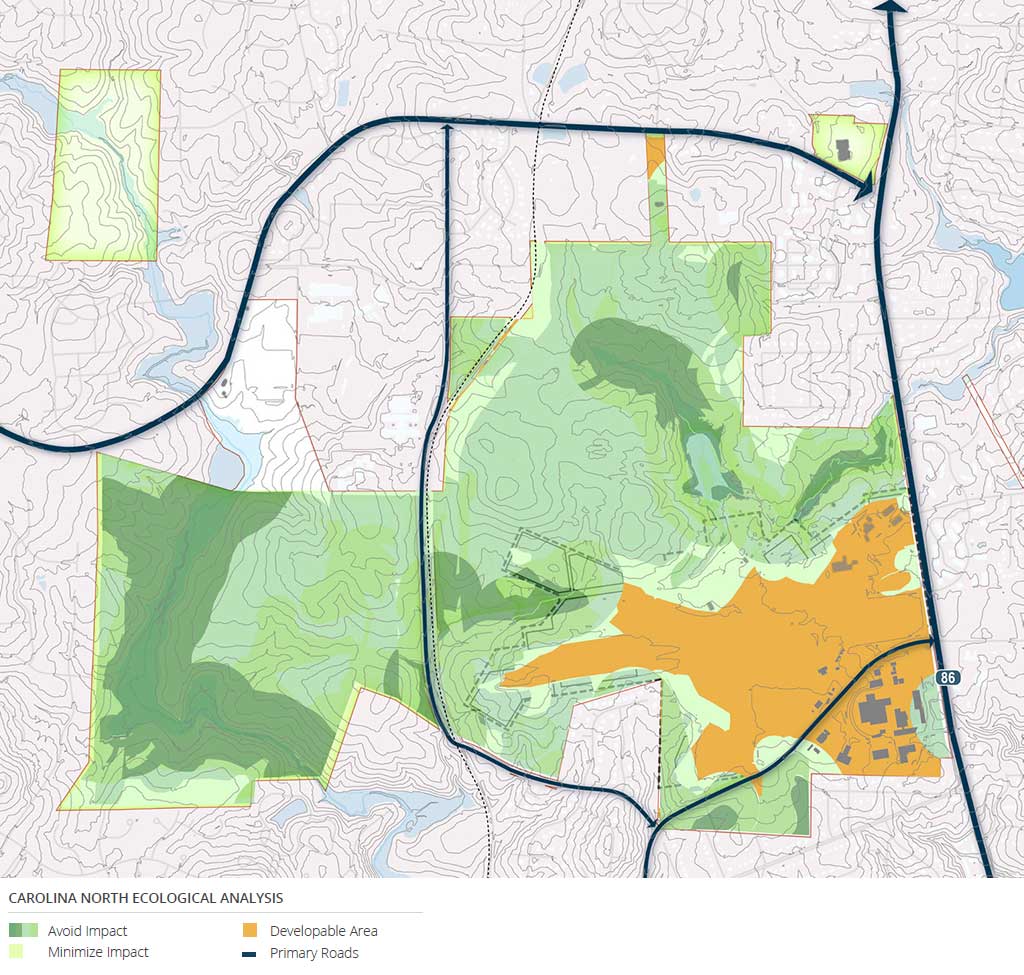 Carolina North Ecological Analysis Map