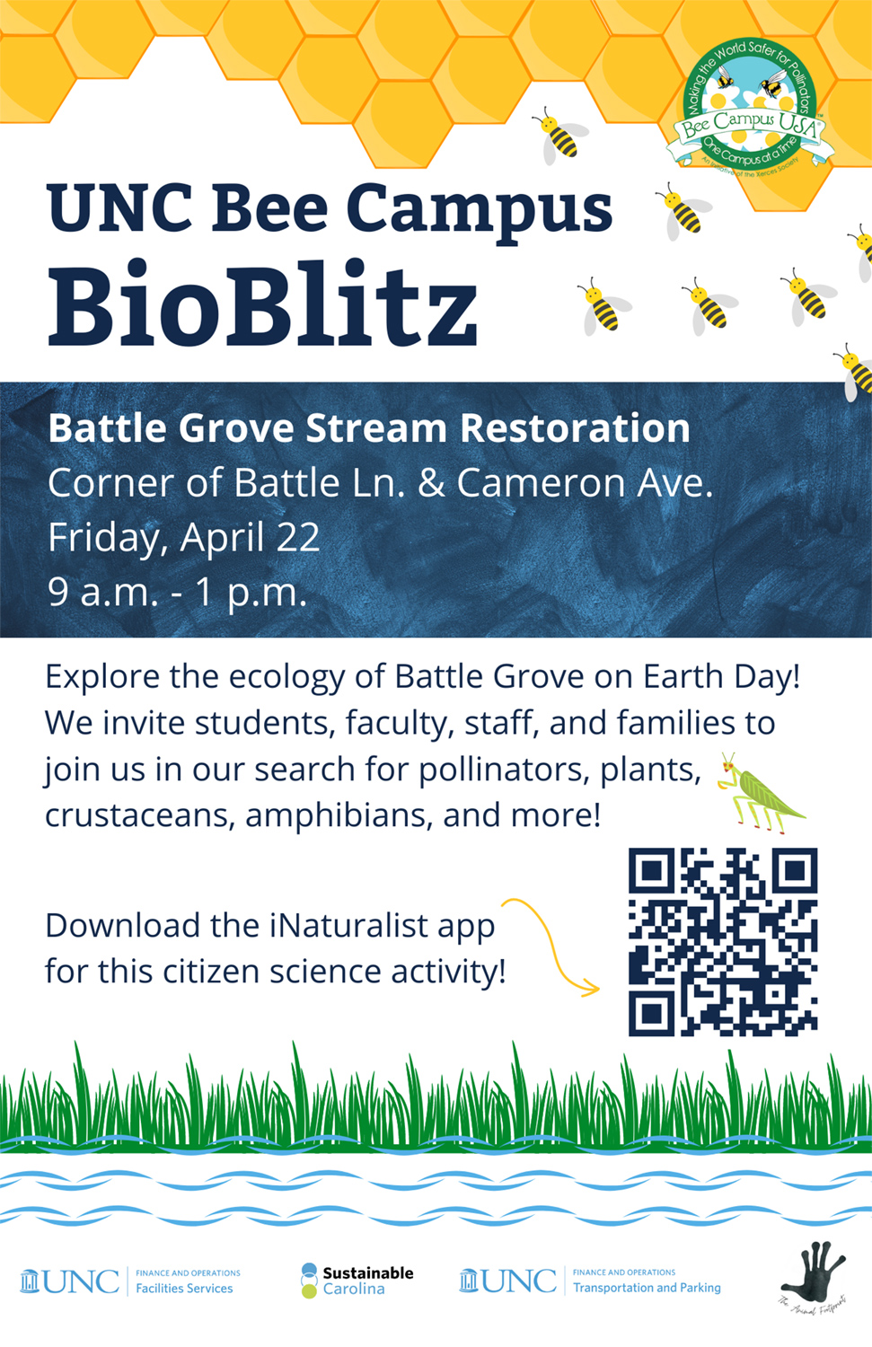 Earth Day BioBlitz flyer