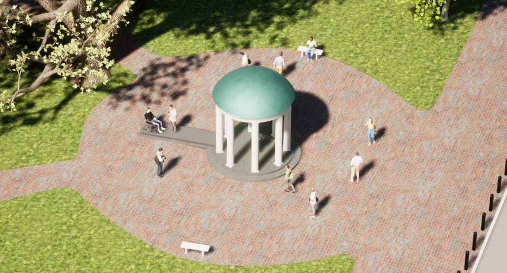Rendering of aerial view of Old Well