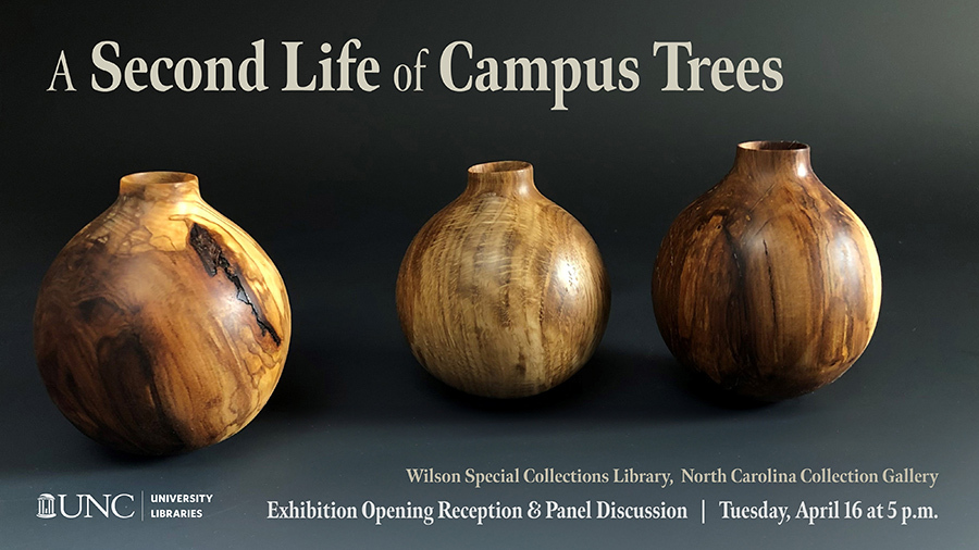 A Second Life of Campus Trees Exhibit Reception on April 16 from 5-6:30pm